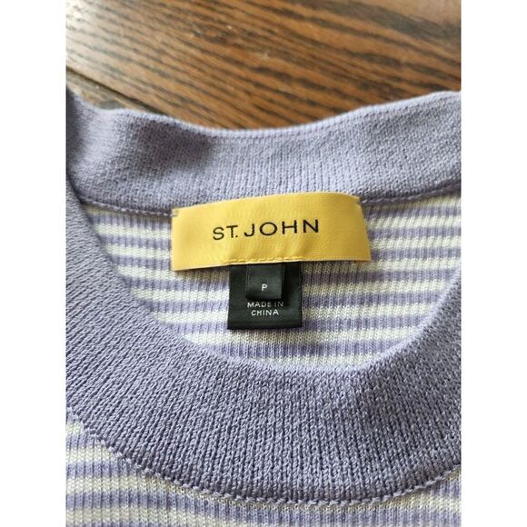 St Johnny purple &white striped sweater and tank sz P - Picture 4 of 6